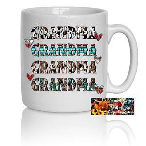 Grandma Western Handmade Sublimated 11oz Ceramic Coffee Mug